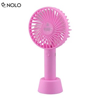 Bộ quạt cầm tay để bàn 2in1 4 cánh pin sạc model ss2 có đế để bàn
