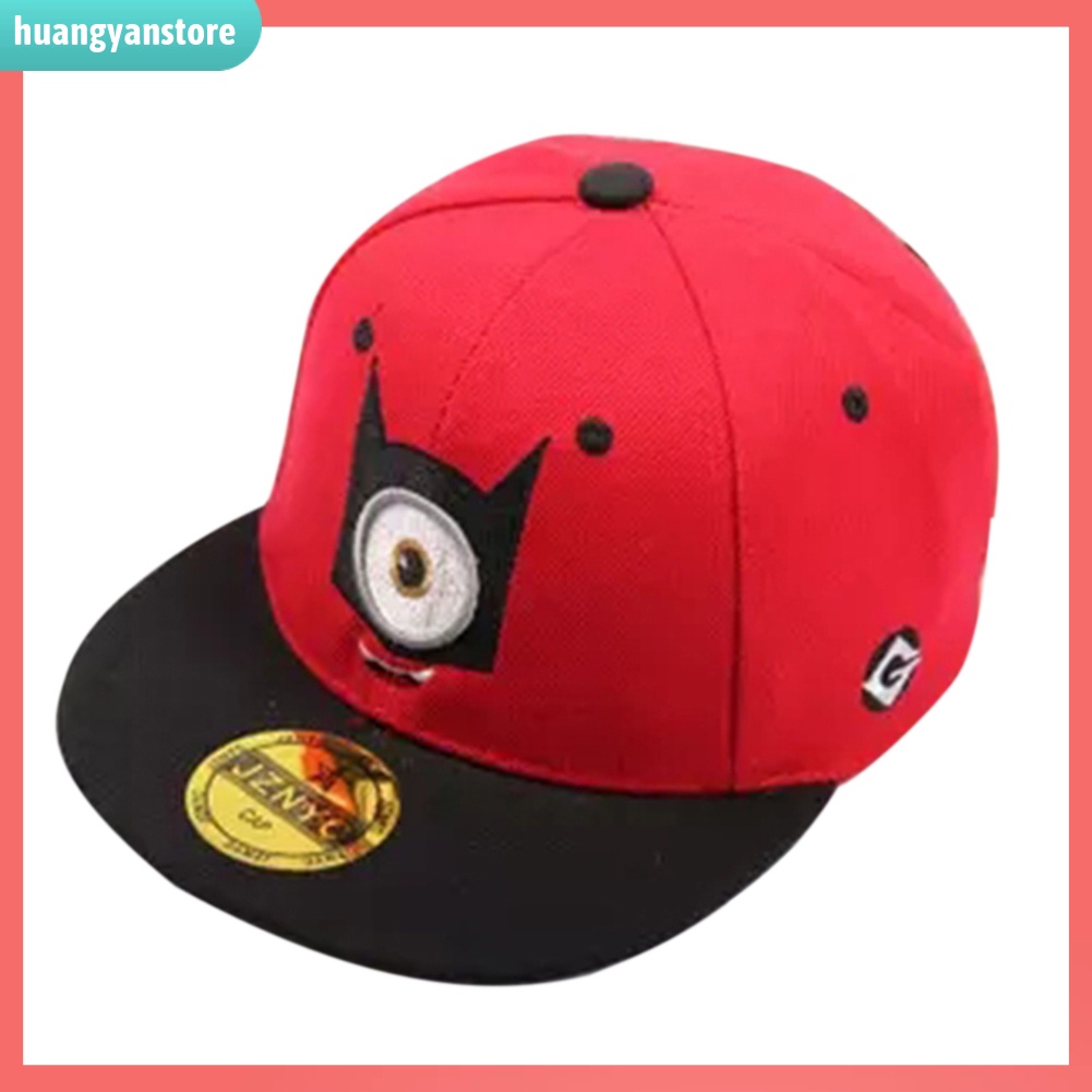 HY/ Mũ Lưỡi Trai Thêu Hình Minion Xinh Xắn Cho Bé Trai Và Bé Gái