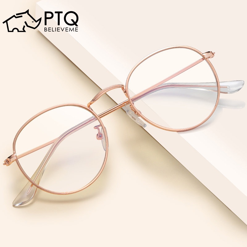 Kính Đọc Sách Gọng Tròn Bằng Kim Loại Phong Cách Vintage Cho Nam Và Nữ