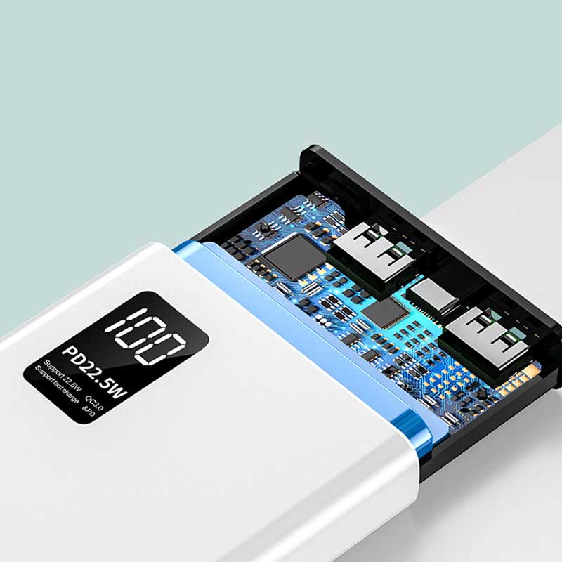 Pin Sạc Dự Phòng 10.000mAh HXSJ K7 - 2 Cổng sạc siêu nhanh 22.5W, Type-C 20W, Kích Thước Mỏng và Nhẹ - Hàng chính hãng