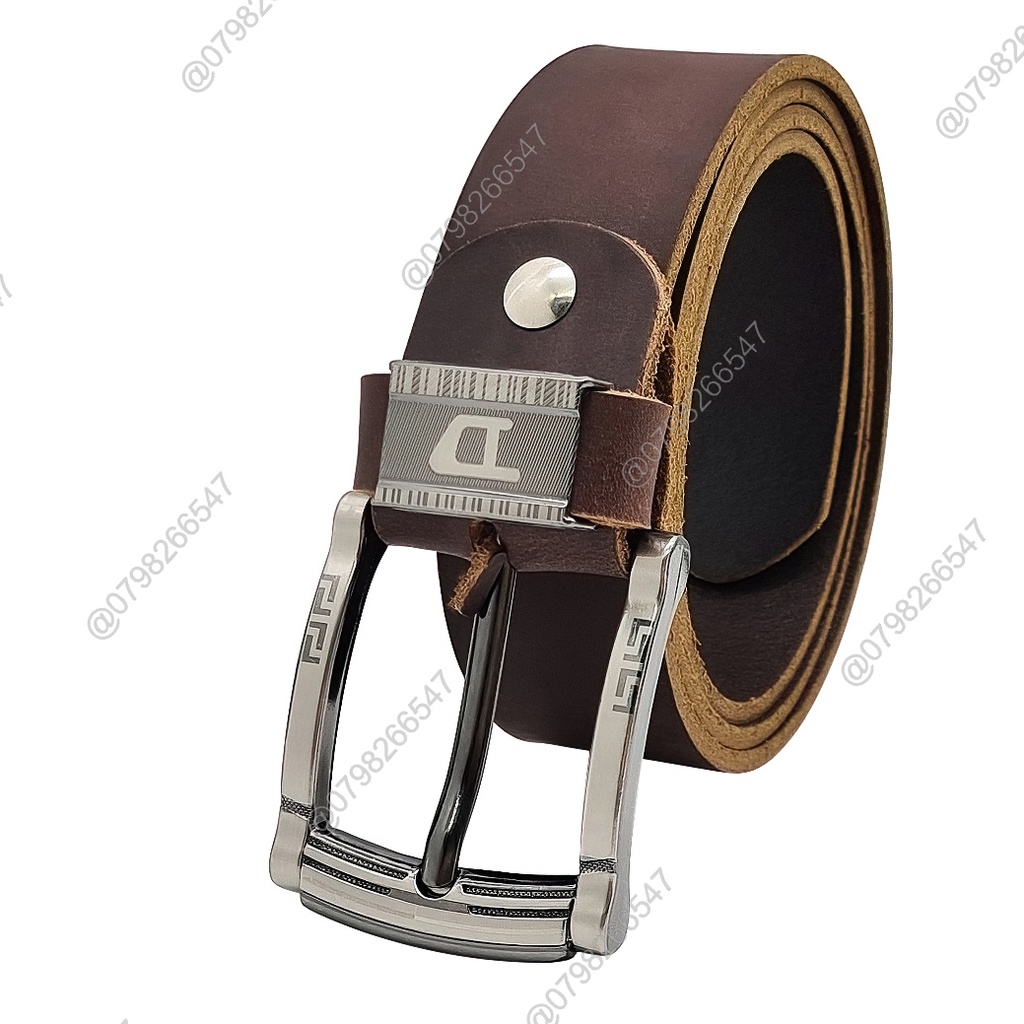 Thắt lưng da nam DHM-169 | Dây nịt nam da bò sáp khoá kim thời trang | Bảo hành 12 tháng