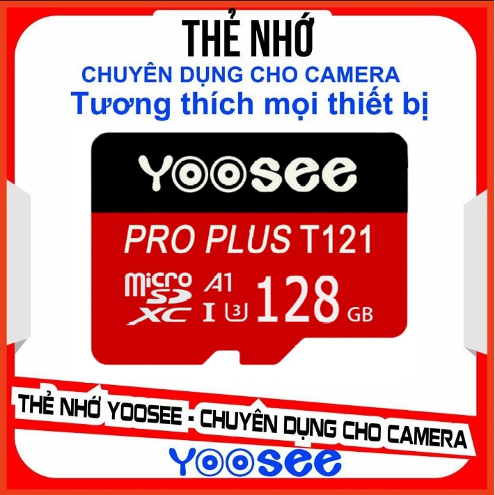 Thẻ nhớ Yoosee 128GB / 256GB Class 10 chuyên dụng cho Camera IP (Loại theo máy)