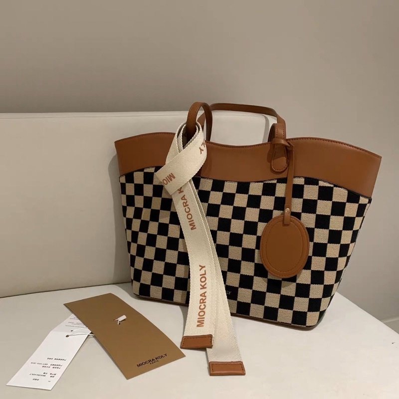 Túi Tote Miocra Koly MK30363 Chính Hãng Nền Cara
