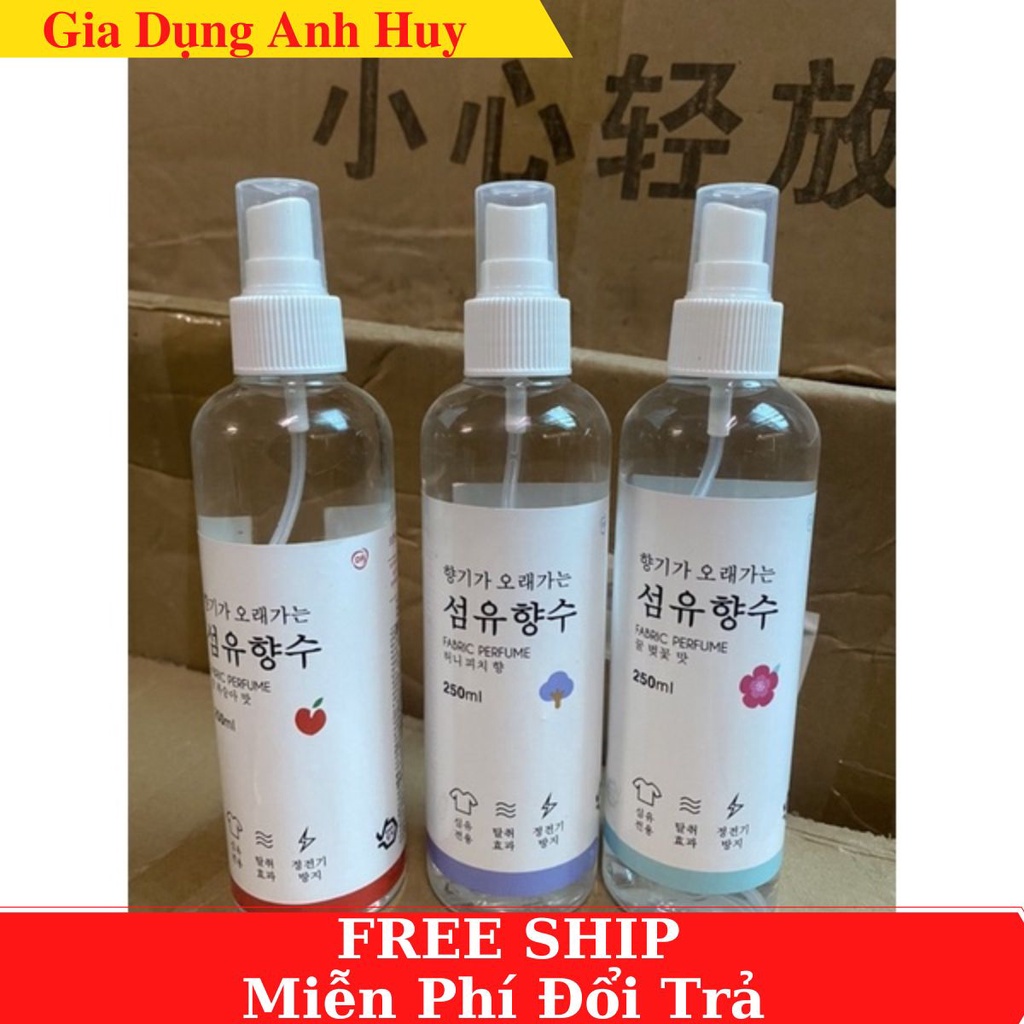 Xịt thơm khử trùng quần áo Fabric Ferfume Hàn Quốc Mùi Hương Dịu Nhẹ 100ml