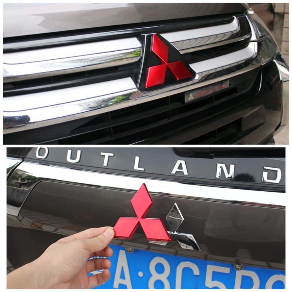 Ốp logo Mitsubishi Outlander 2013-2023 trừ bản sport