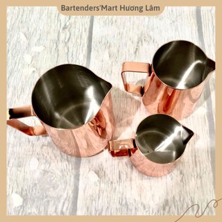 Ca đánh sữa inox mạ màu rose gold 350cc – milk jug