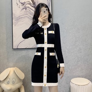 Đầm len ôm body tôn dáng siêu xinh phong cách cô nàng thanh lịch trẻ trung mẫu mới thu đông 2024