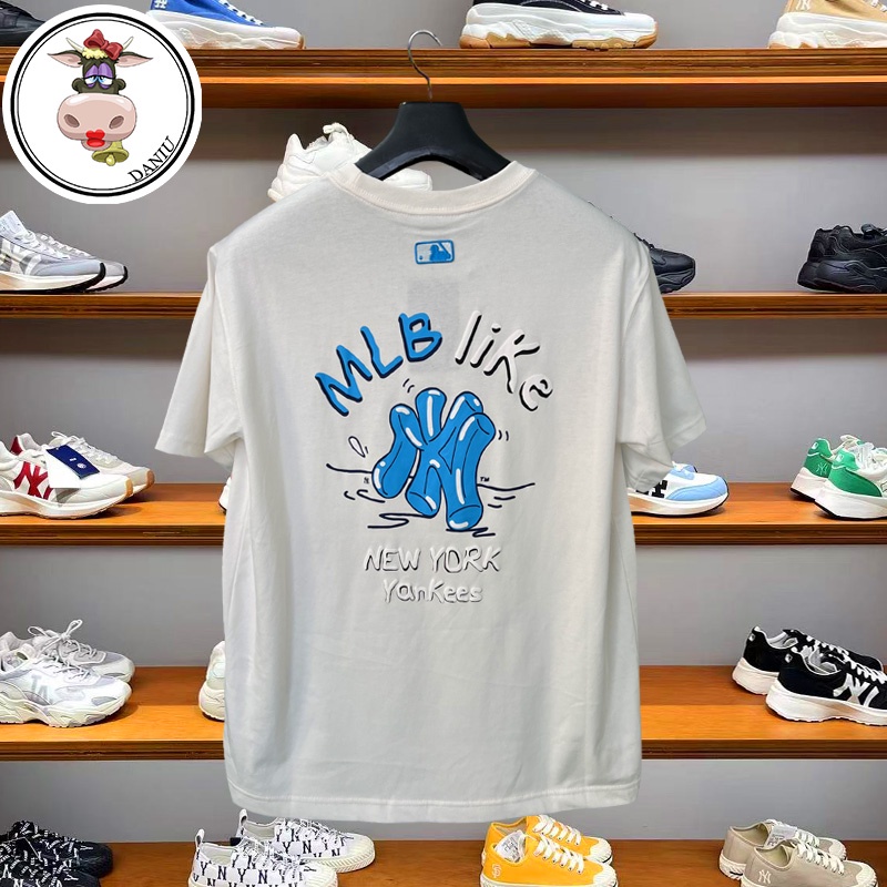 Áo Thun Tay Ngắn In Chữ MLB Thời Trang Hàn Quốc 3ATSL10 Cho Nam Và Nữ