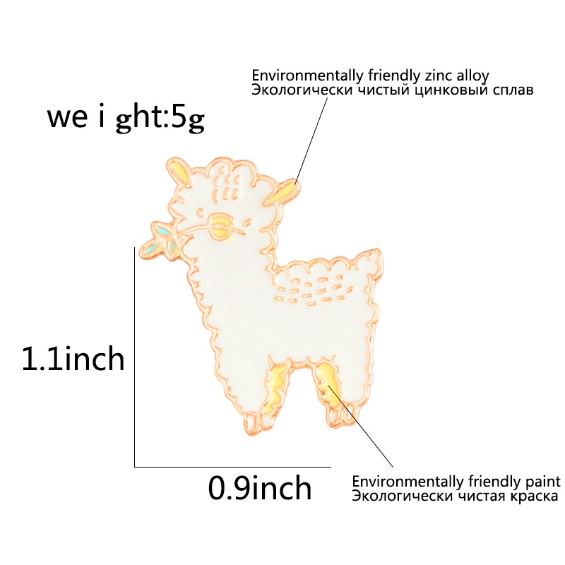 Trâm Cài Áo Hình Lạc Đà Hoạt Hình Dễ Thương