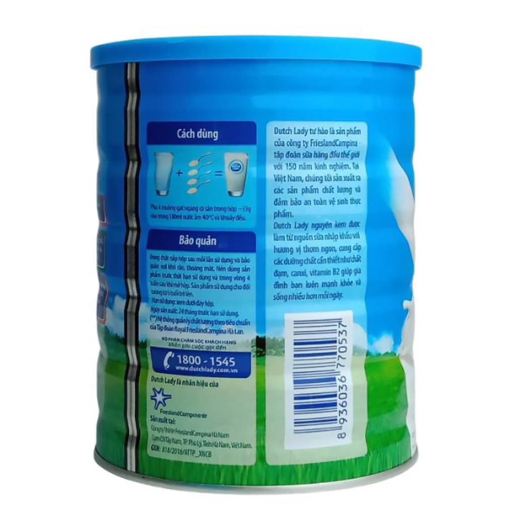 [CHÍNH HÃNG] Combo 3 Hộp Sữa Bột Fresland Campina Dutch Lady Nguyên Kem Hộp 850g