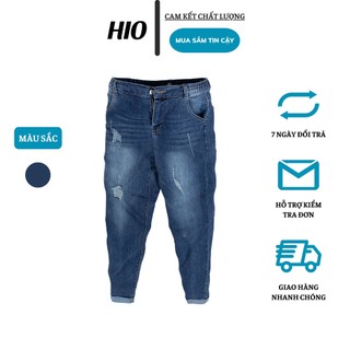 [XẢ KHO] Quần Jean nam AMANO cạp nửa chun xắn gấu, xước nhẹ , trẻ trung,năng động - QJ010