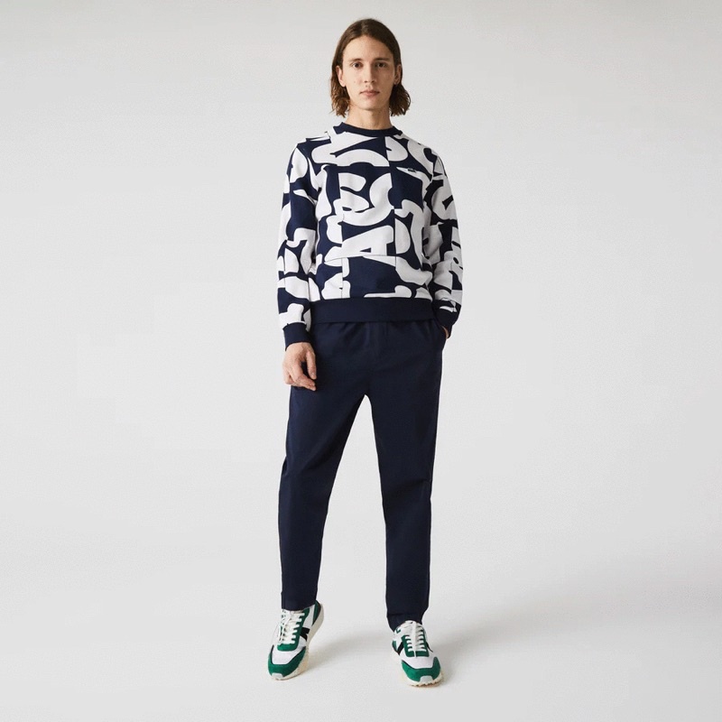 ÁO THUN NAM MEN’S HERITAGE GRAPHIC PRINT CREW NECK COTTON FLEECE SWEATSHIRT SIZE L