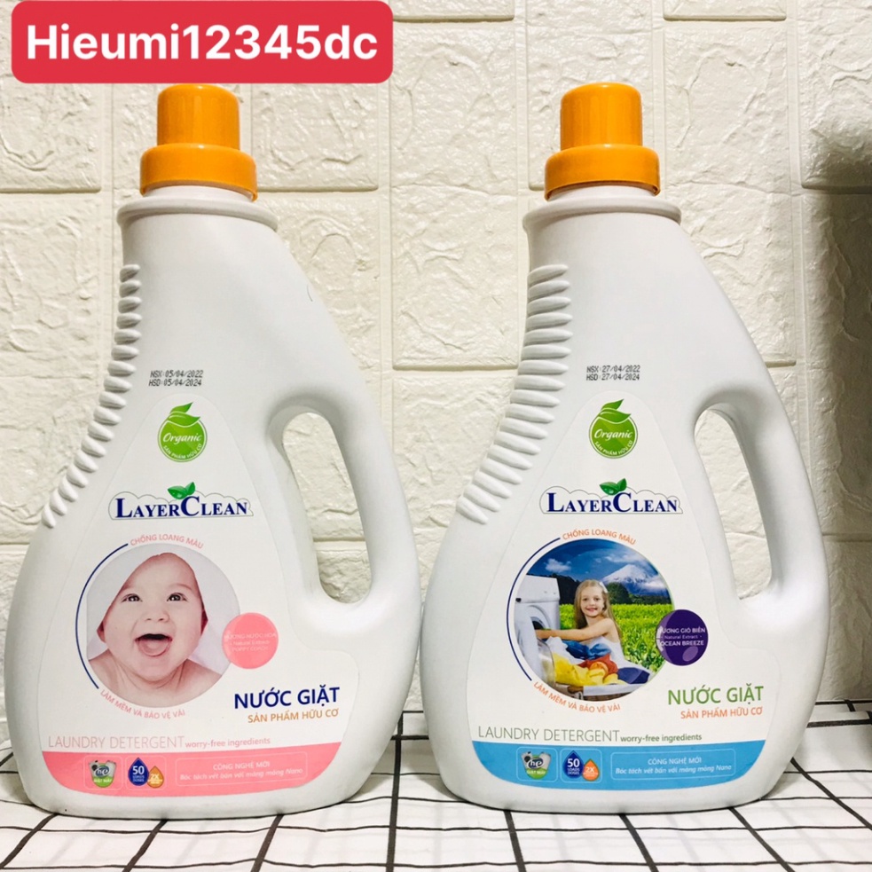 Nước giặt hữu cơ Layer Clean 2 Lít