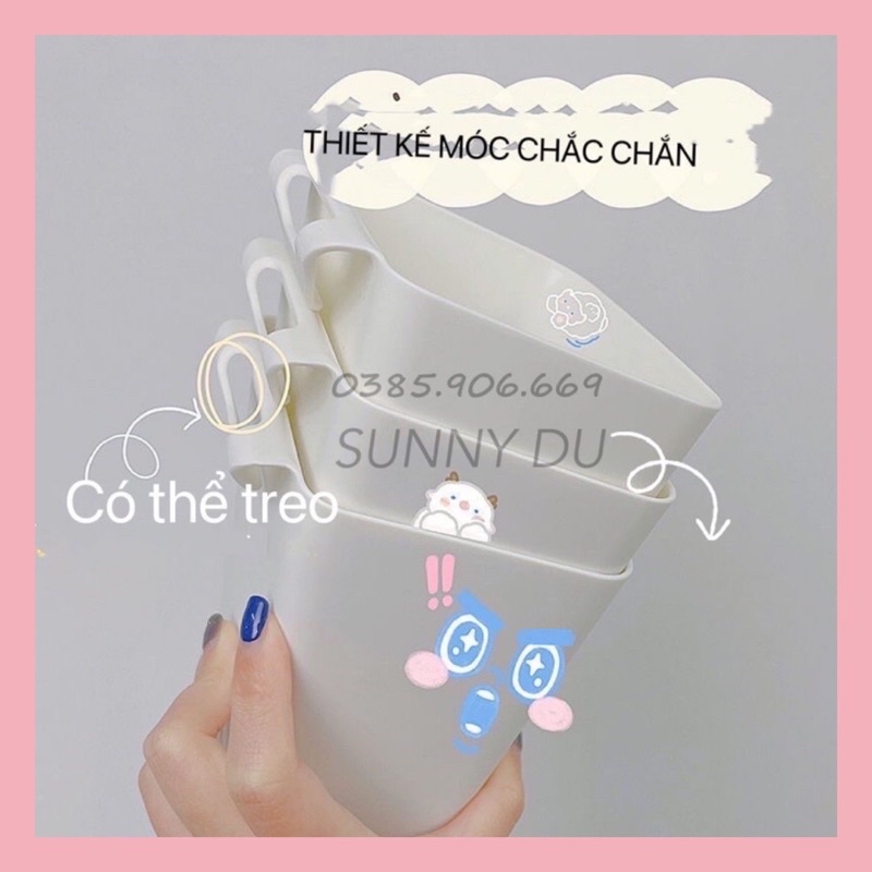 GIỎ ĐỰNG ỐP ĐIỆN THOẠI ĐA NĂNG ĐỂ BÚT TIỆN DỤNG CÓ MÓC TREO