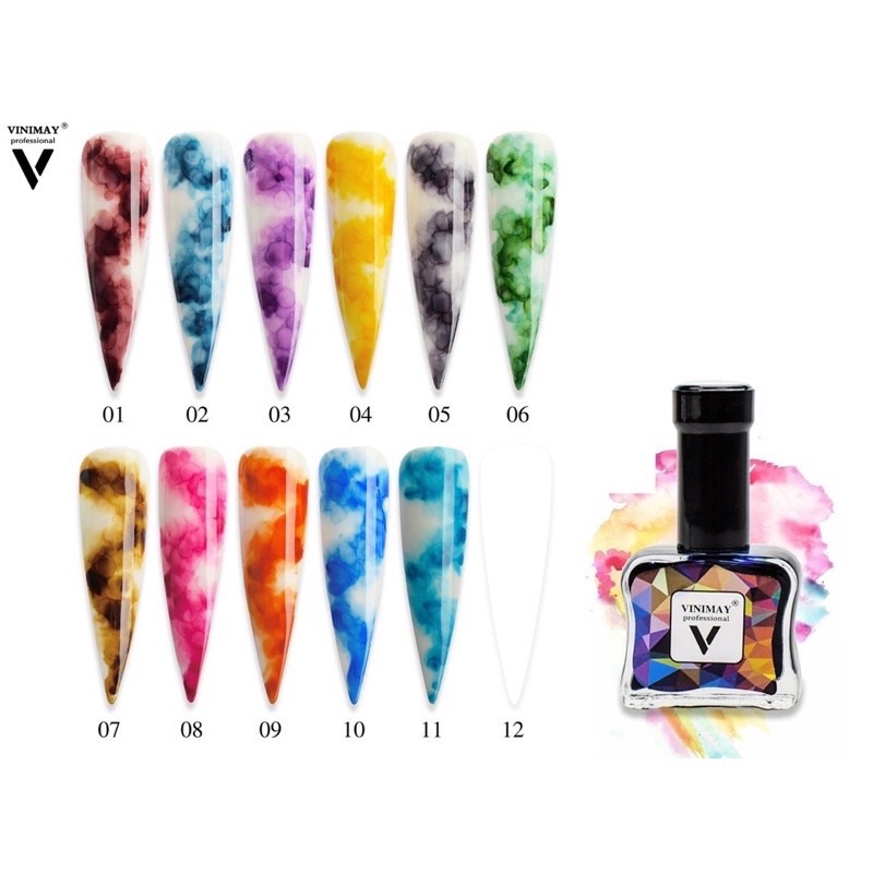 Cồn Loang VINIMAY , Cồn Loang Vẽ Móng Vân Đá Lẻ Chai ( 15ml )