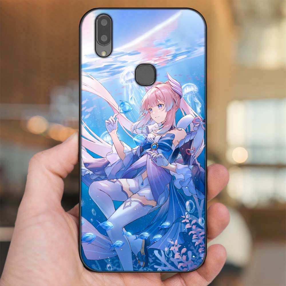 Ốp lưng Vivo V9, Y85, V11i viền đen in hình Sangonomiya Kokomi Genshin Impact