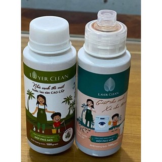 Nước rửa chén bát hữu cơ Layer Clean chai nhỏ