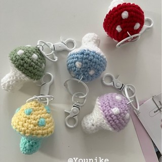 Móc Khóa Handmade Hình Cây Nấm Nhiều Màu Dễ Thương