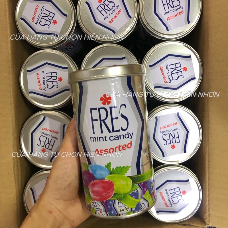 Kẹo the hỗn hợp lon nhôm - Fres Mint Candy