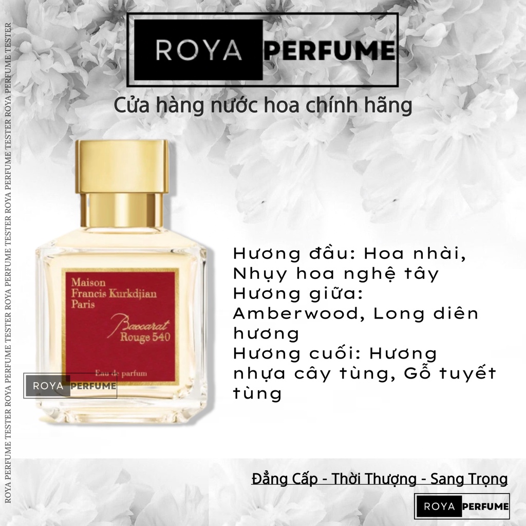 -𝑹𝑶𝑱𝑨- |HOT| Nước hoa Mᴀɪsᴏɴ Fʀᴀɴᴄɪs Kᴜʀᴋᴅᴊɪᴀɴ MFK Baccarat Rouge 540 EDP