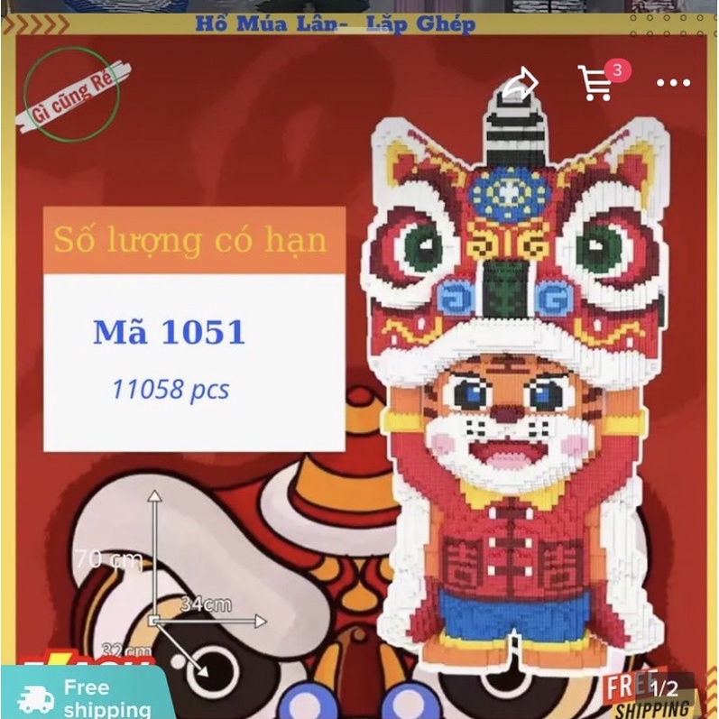 MÔ HÌNH LẮP RÁP CÁO SZ:115cm