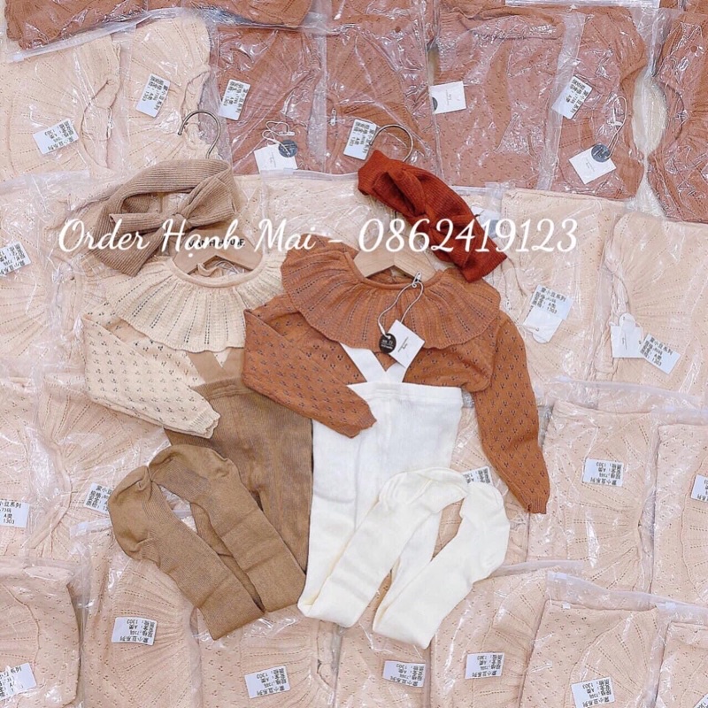 FULL set 3 chi tiết cho bé gái hàng Quảng Châu cao cấp