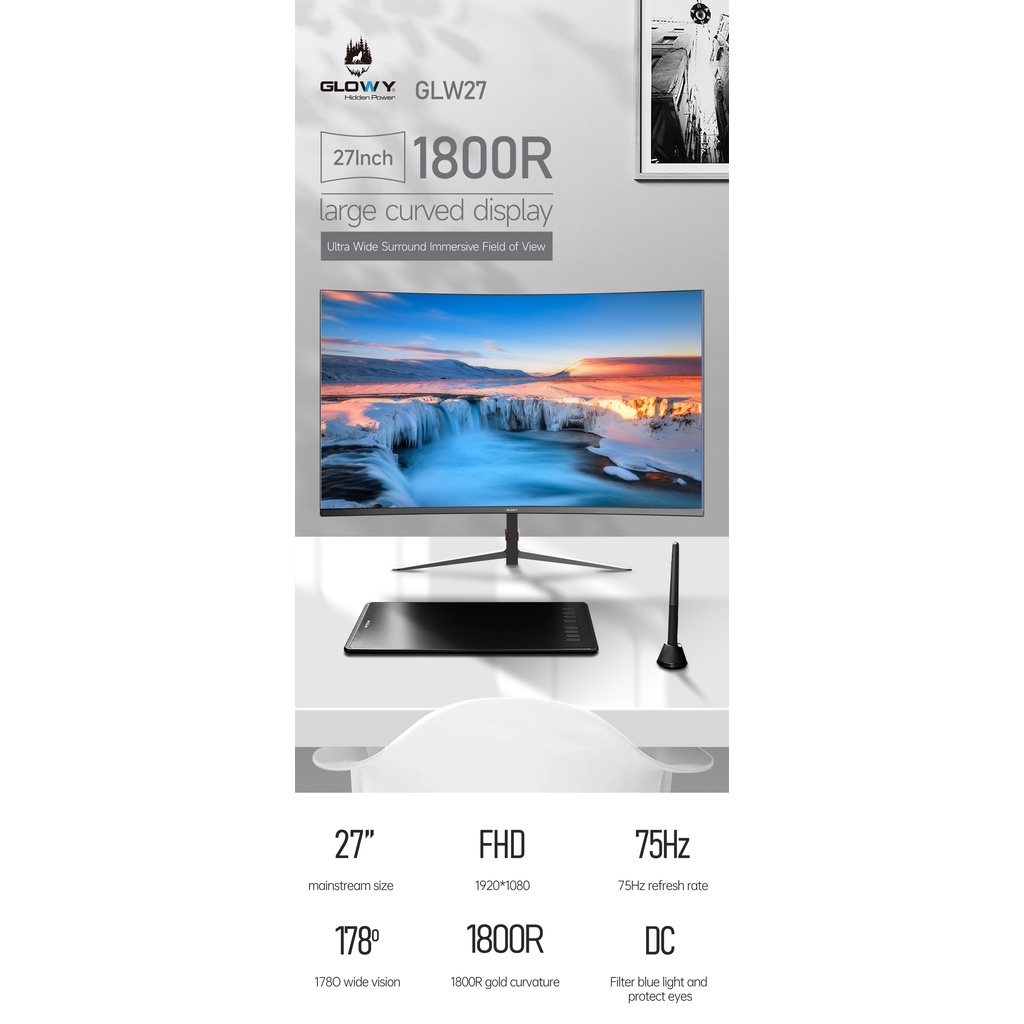 Màn Hình 19|20|22|24|27 Inch - [Gloway | NPC] - Cong/Phẳng - Mới 100%- Chính Hãng - BH 24 Tháng | BigBuy360 - bigbuy360.vn