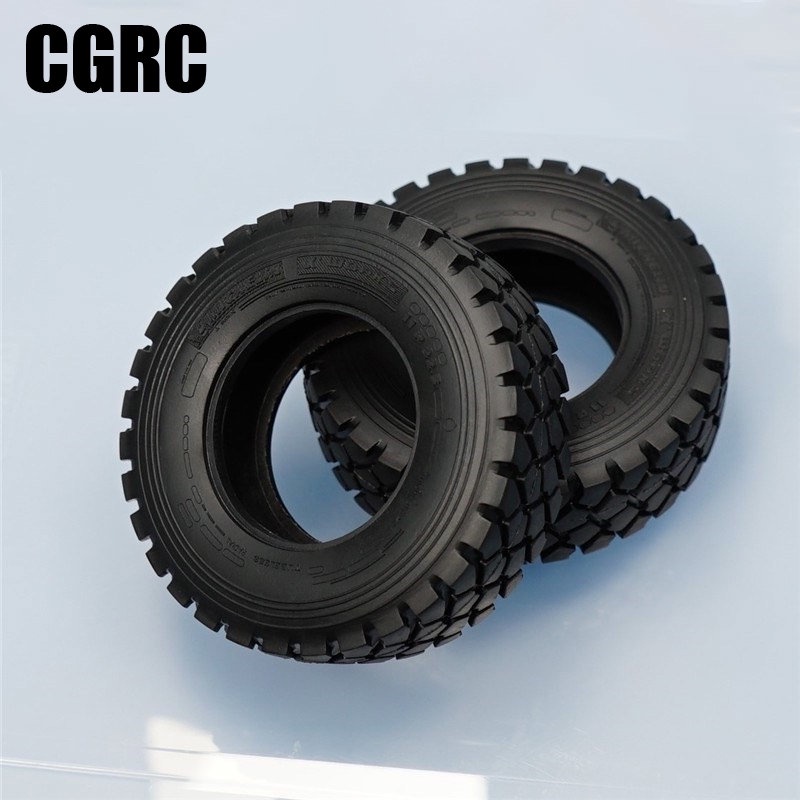 1 Cặp Bánh Xe Cao Su 22mm / 28mm Cho Xe Tải Điều Khiển Từ Xa 1 / 14 Tamiya Scania 770S R470 Actros Benz MAN Volvo