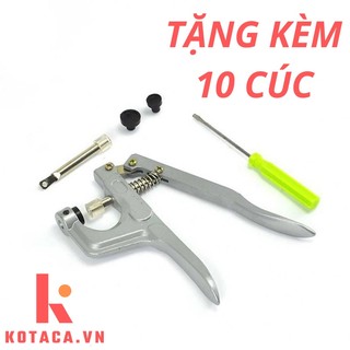 Kìm bấm cúc, kìm dập cúc nhựa tặng kèm 5 bộ cúc bấm tiện lợi