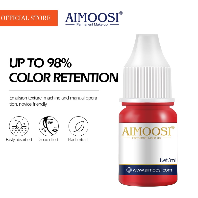 Mực Xăm Lông Mày/Môi Bán Vĩnh Viễn 3ml Thương Hiệu Aimoosi