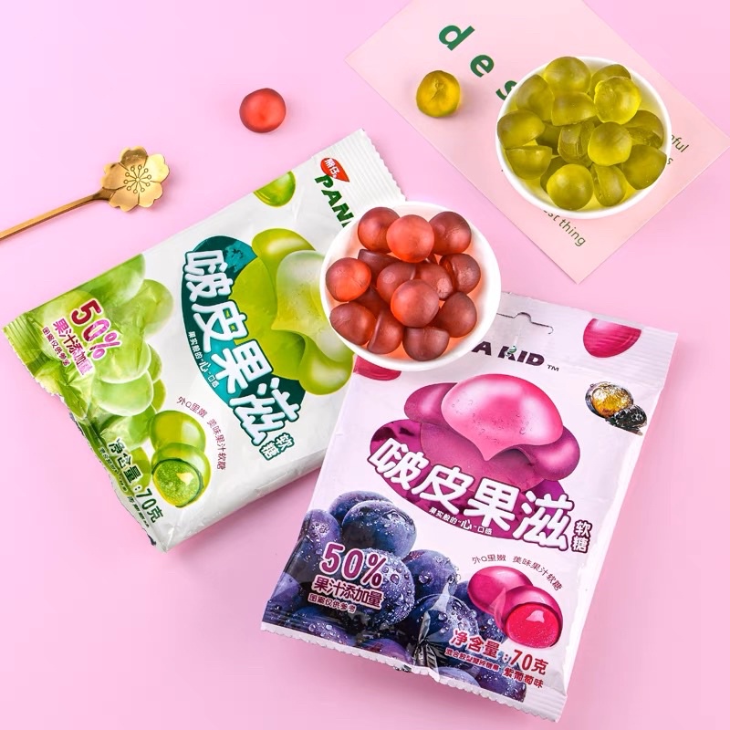Kẹo dẻo Nho bóc - Vải bóc - Chanh leo bóc hot hit 🍇