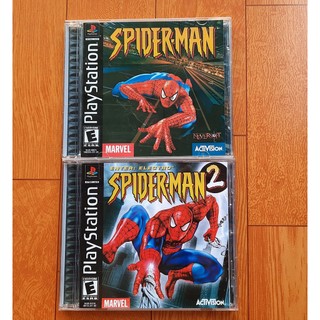 Game ps1 spiderman 1+2 no brand