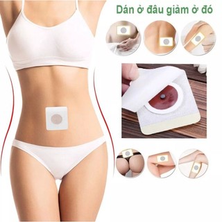 [Hộp 40 Miếng] Miếng Dán Tan Mỡ Dán Ở Rốn Tan Mỡ Bụng, Đùi, Tay