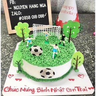 Bộ cầu thủ bóng đá trang trí bánh kem