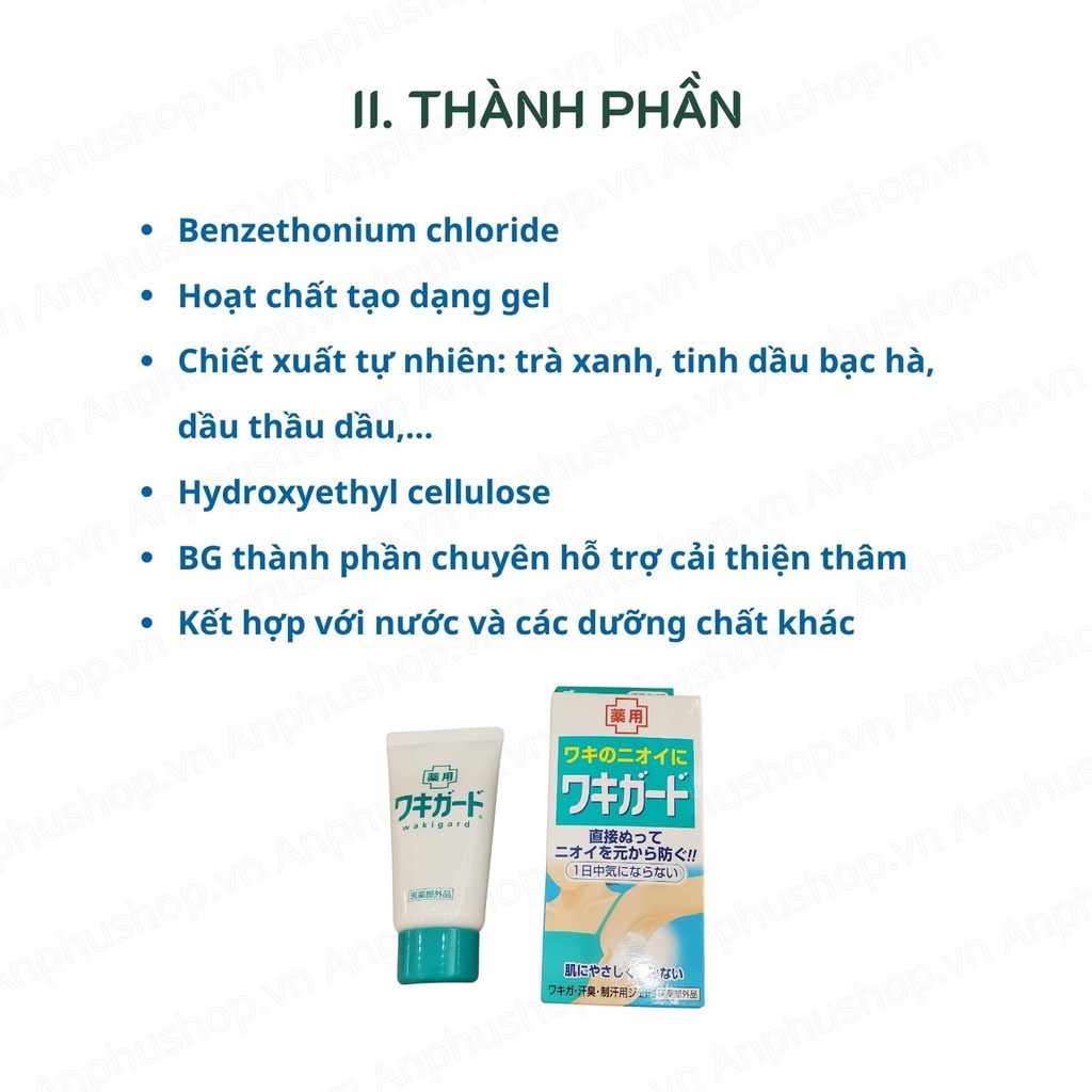 Gel khử mùi hôi nách Kobayashi Nhật Bản - Sản phẩm chính hãng