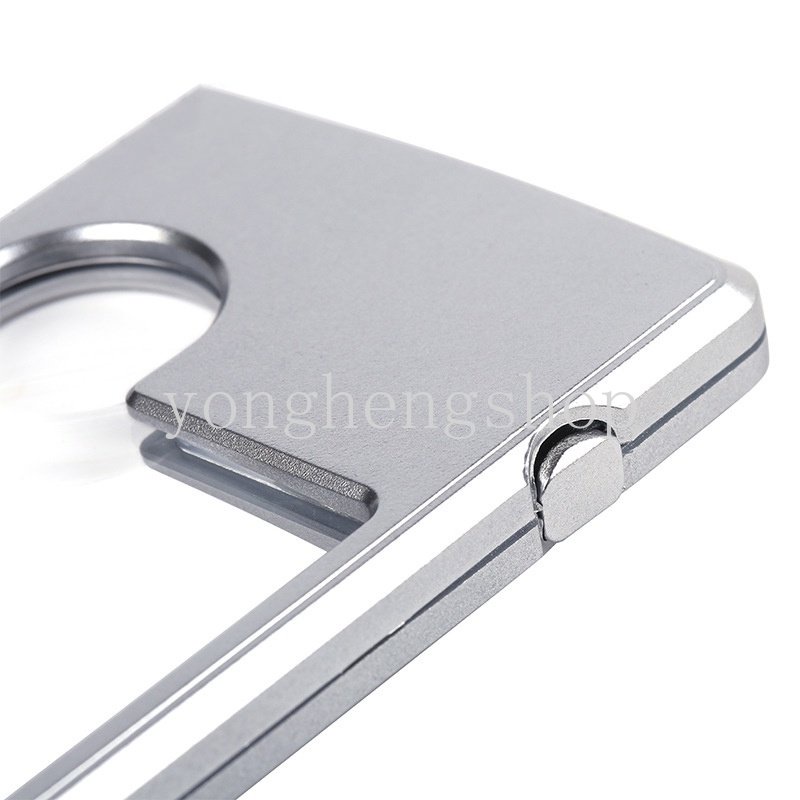 Kính Lúp Mini 3X 6X Có Đèn LED Và Bao Da Siêu Mỏng Tiện Dụng