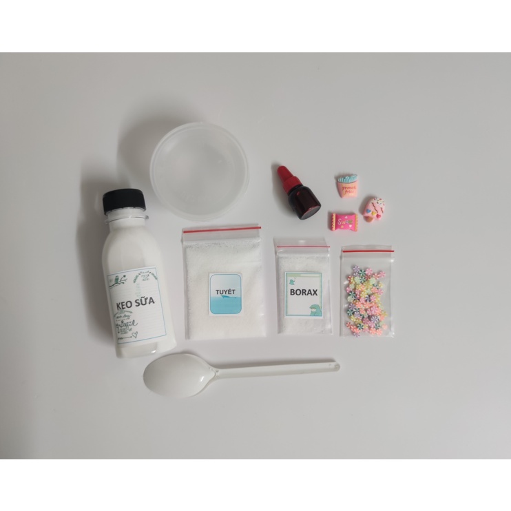 (BK21) BỘ KIT SLIME MÂY - DỤNG CỤ LÀM SLIME MÂY (CLOUD SLIME)