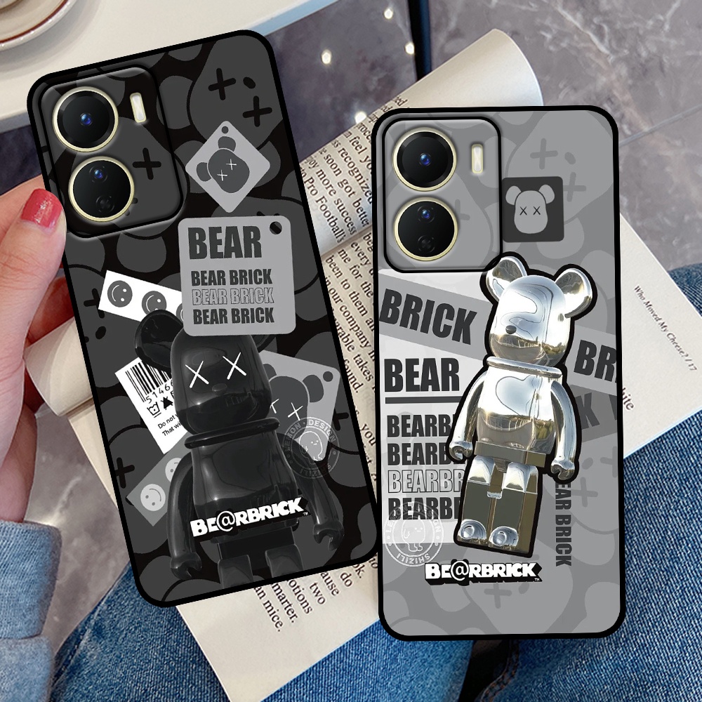 Ốp Vivo Y16 in hình Bearbrick dễ thương siêu đáng yêu