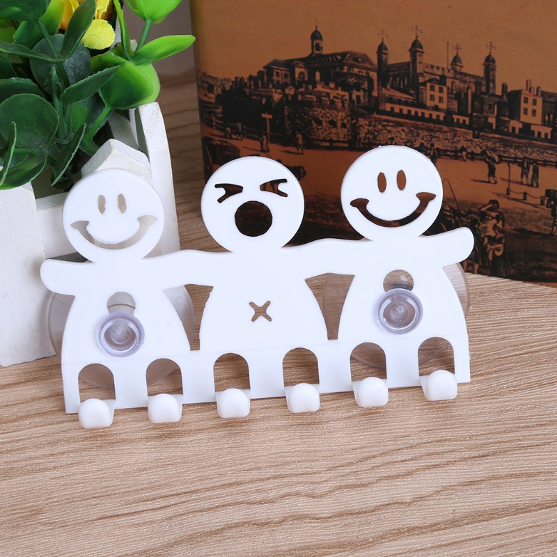 Giá treo bàn chải đánh răng gắn tường 5 giác hút chân không tiện dụng RYT