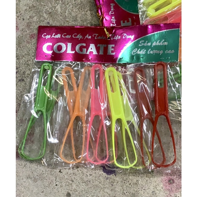( Lốc 10 cây ) Cây cạo lưỡi Nhựa Colgate - Mẫu Hán Lợi