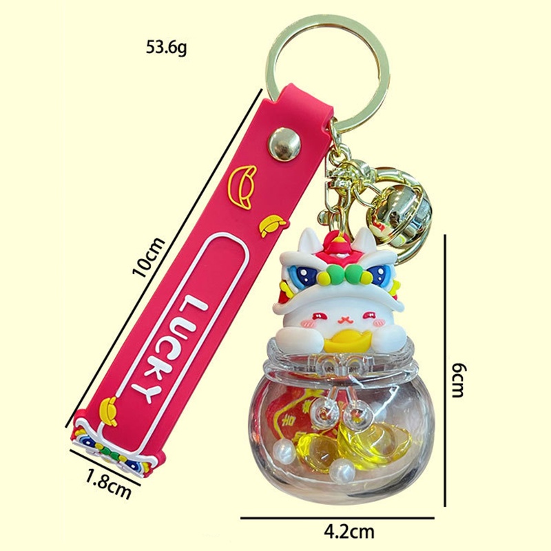 Móc Khóa Hình Thỏ Hoạt Hình May Mắn Đáng Yêu