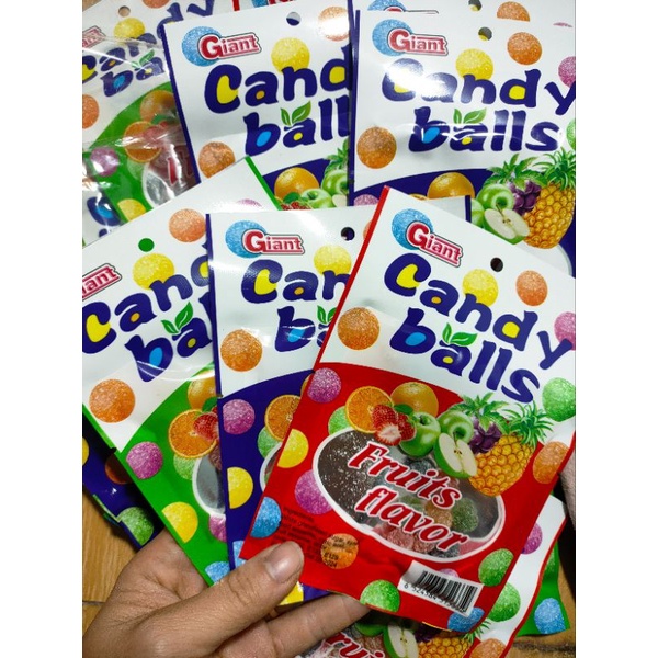 sỉ 1 bịch 20gói kẹo gum hoa quả candy balls