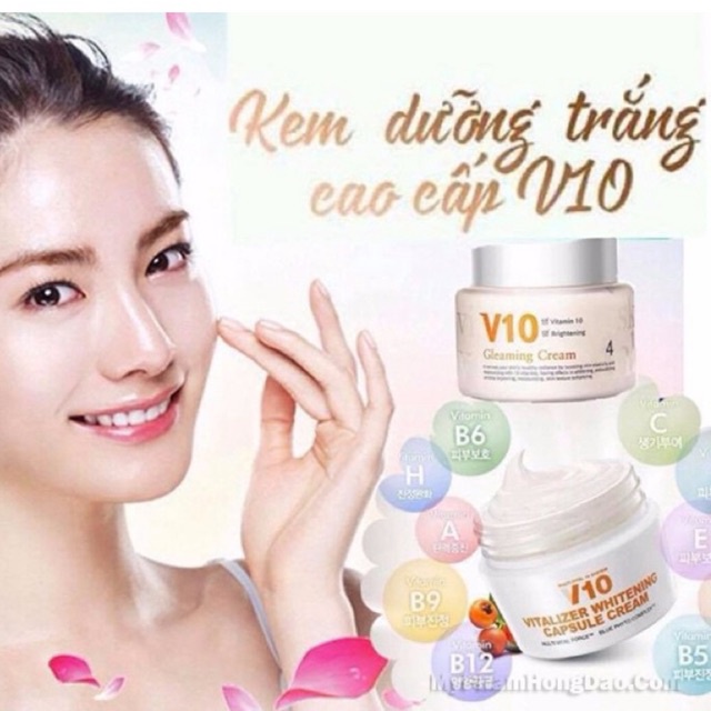 Kem Dưỡng V10 Skinaz Gleaming Cream Hàn Quốc Chính Hãng
