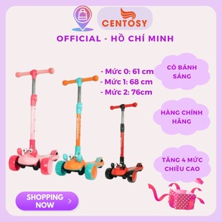 Xe Trượt Scooter Trẻ Em CENTOSY XT306 Cho Bé Từ 2 Đến 10 Tuổi Kèm Phụ Kiện Bảo Hộ Tay Chân Chính Hãng
