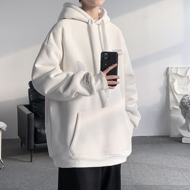 Áo Khoác Hoodie In Hình Bánh Waffle Phong Cách Retro Mỹ Cho Nam