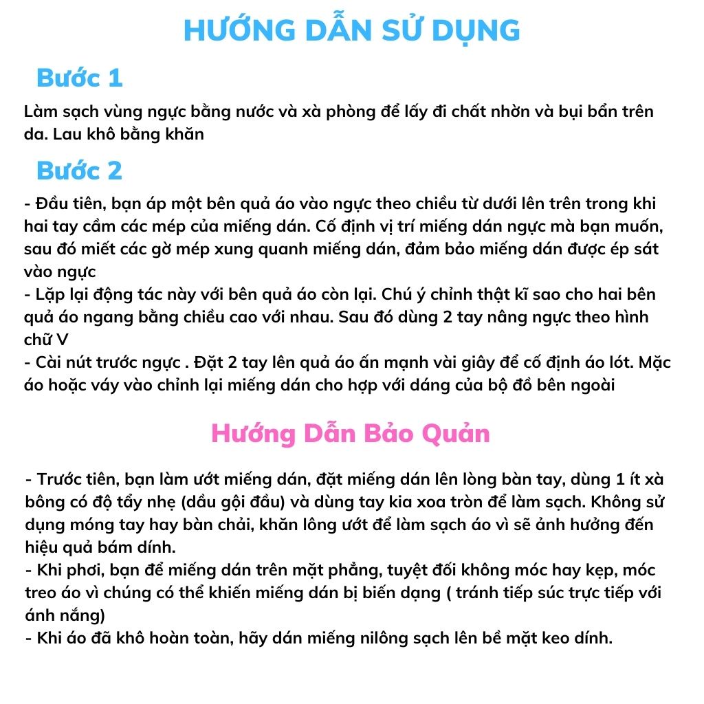 Miếng dán ngực ti silicon siêu dính giúp nâng ngực tạo khe gợi cảm tái sử dụng nhiều lần LANIXA D912