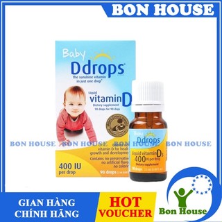 Vitamin d3 drop mỹ - baby ddrop bổ sung d3 cho bé