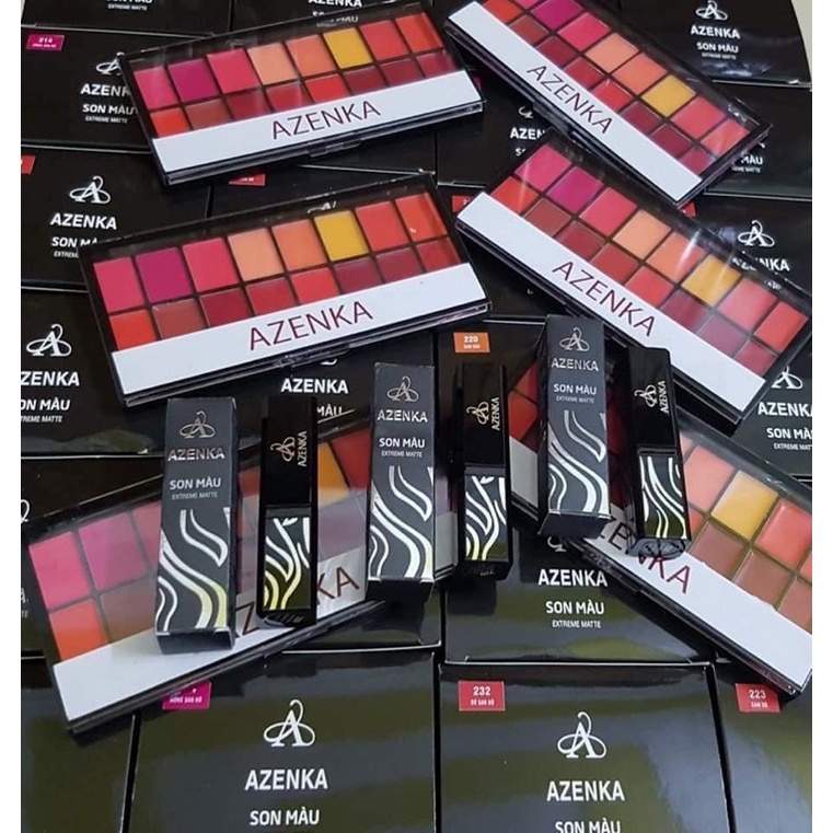 Son màu siêu lì bền màu không trôi kháng nước Azenka