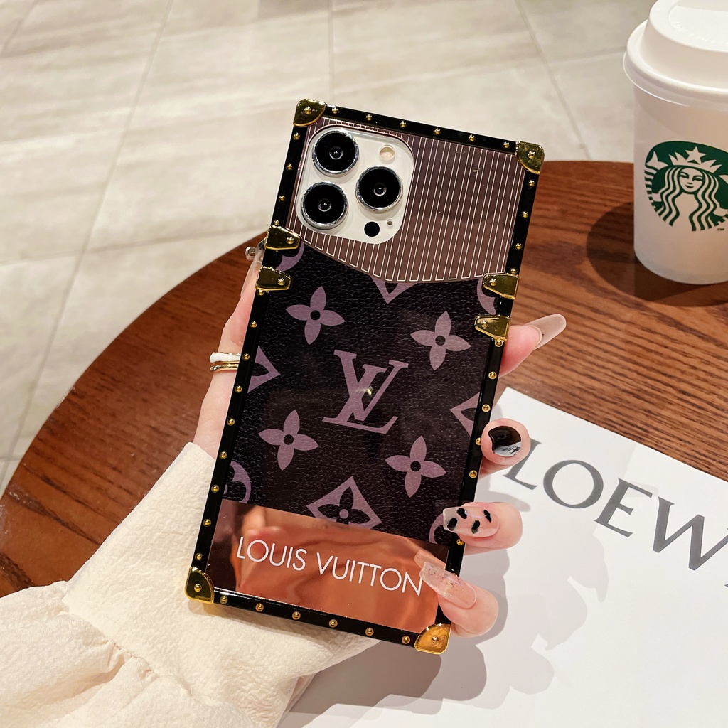 Ốp Điện Thoại Mềm Tráng Gương Họa Tiết LV Cho Oppo Reno 8T 5G 8 7 4G 5G Reno 7Z 8Z 5G Reno 8 Pro 5G Reno 6 Reno 5 4 Pro 4G