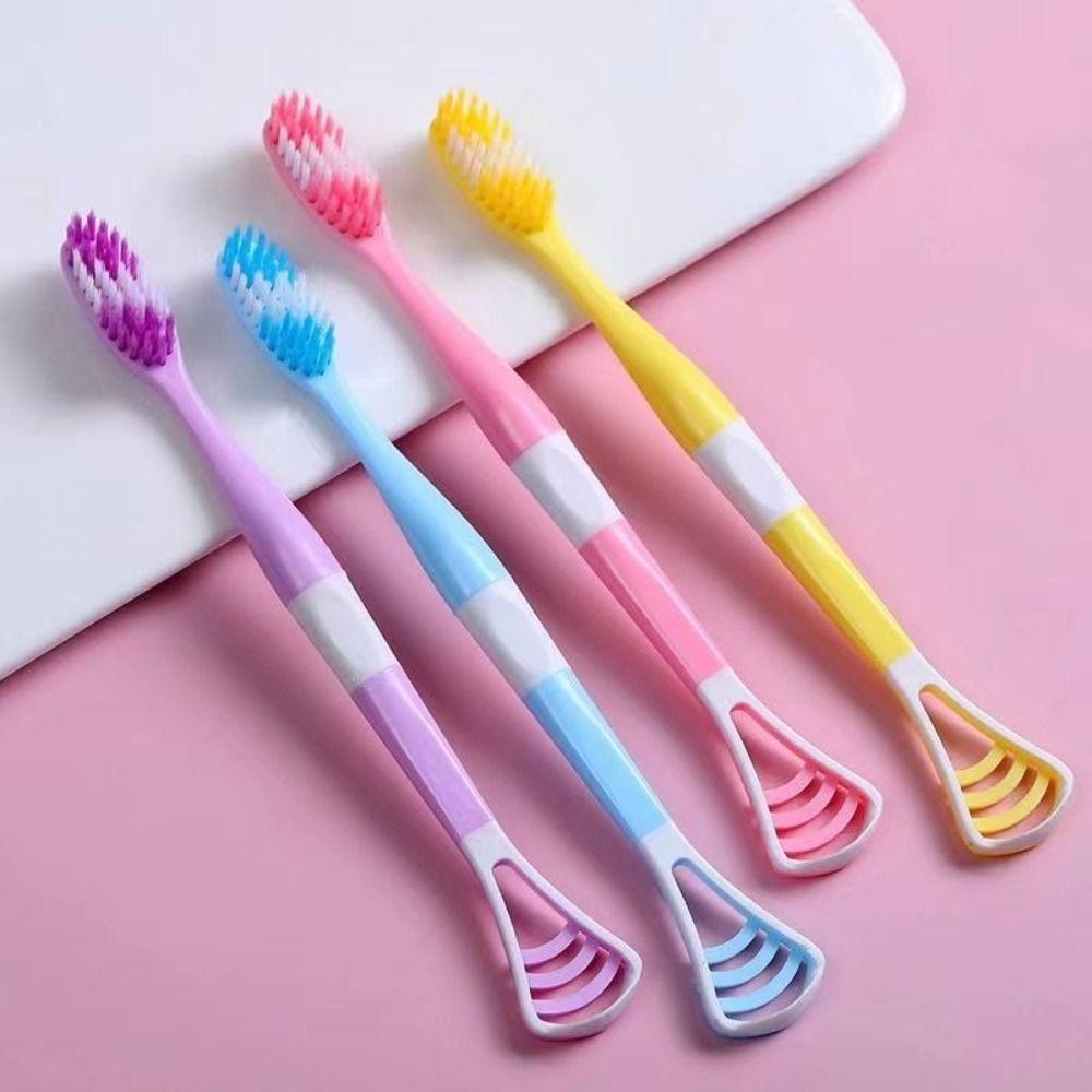 Set 8 Bàn Chải Đánh Răng Lông Mềm Làm Sạch Sâu Chăm Sóc Răng Miệng Cho Gia Đình